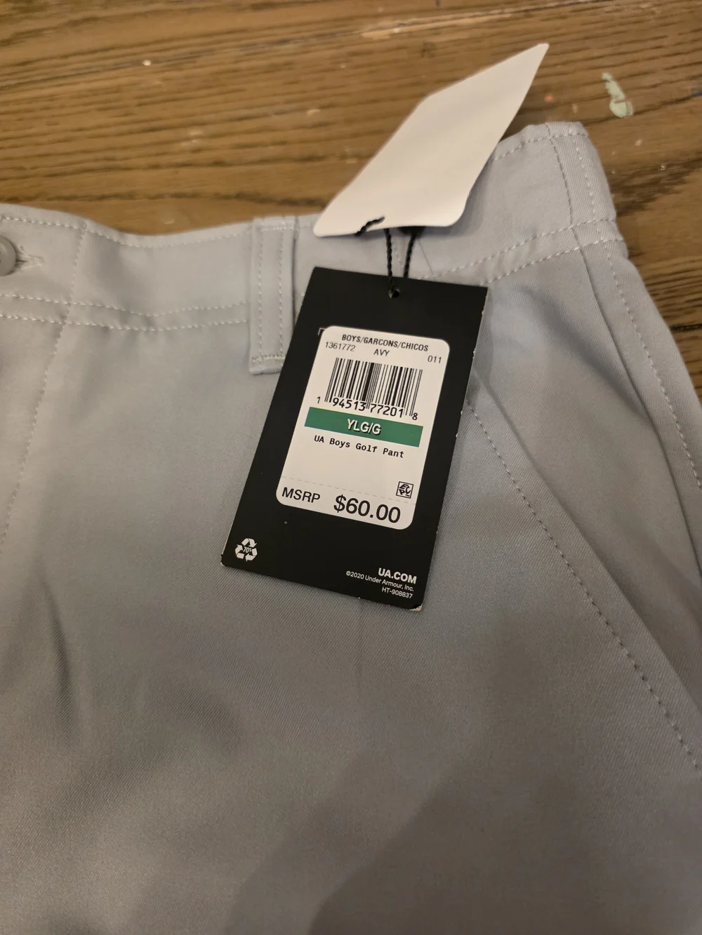 Youth Large NWT  Under Armour Match Play Golf Pants YL